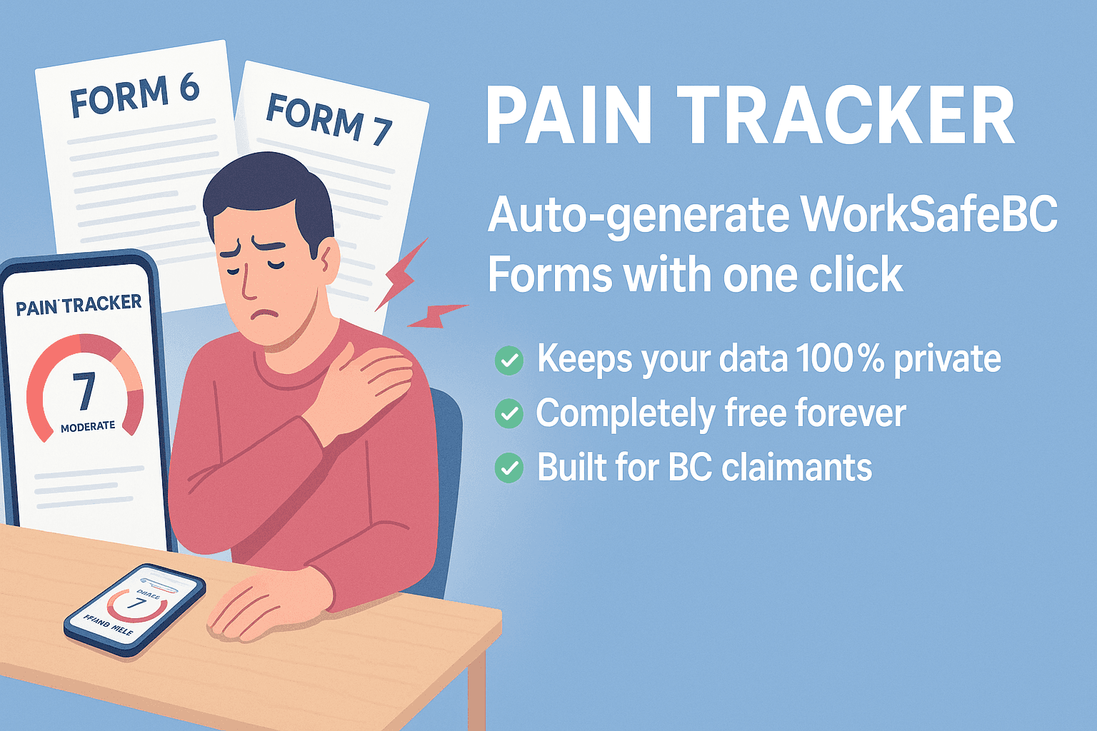 Generate WorkSafeBC-Ready Documentation with Pain Tracker