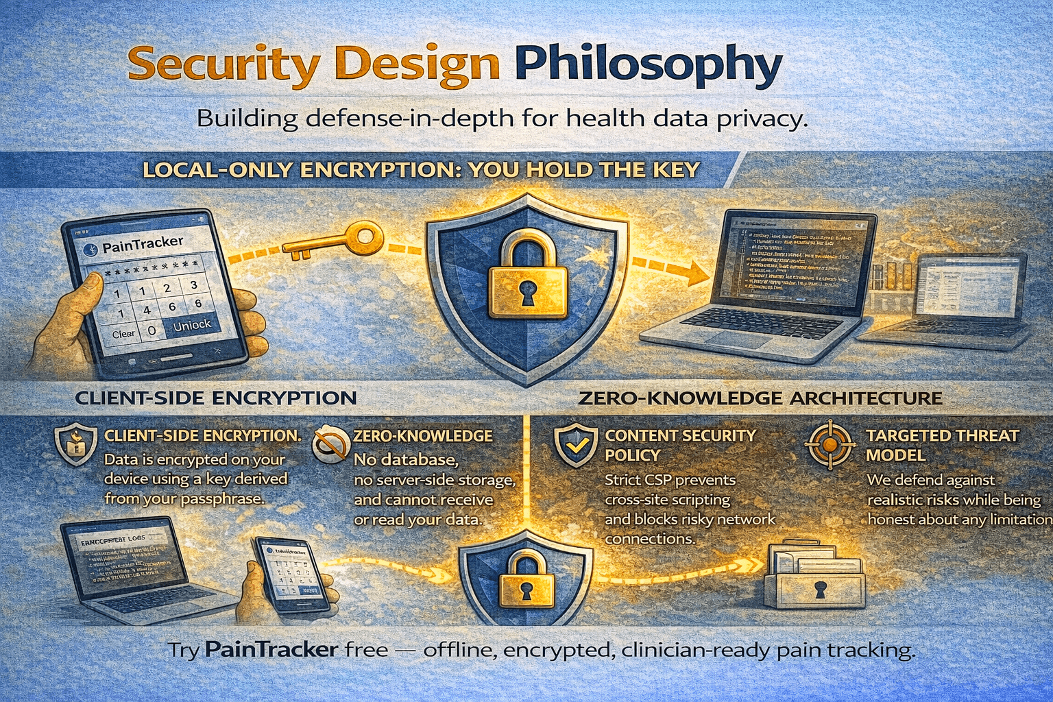 PainTracker Security Architecture: How We Protect Your Health Data
